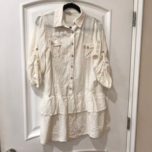 Rebellion 100% cotton ruffle skirt dress size XL